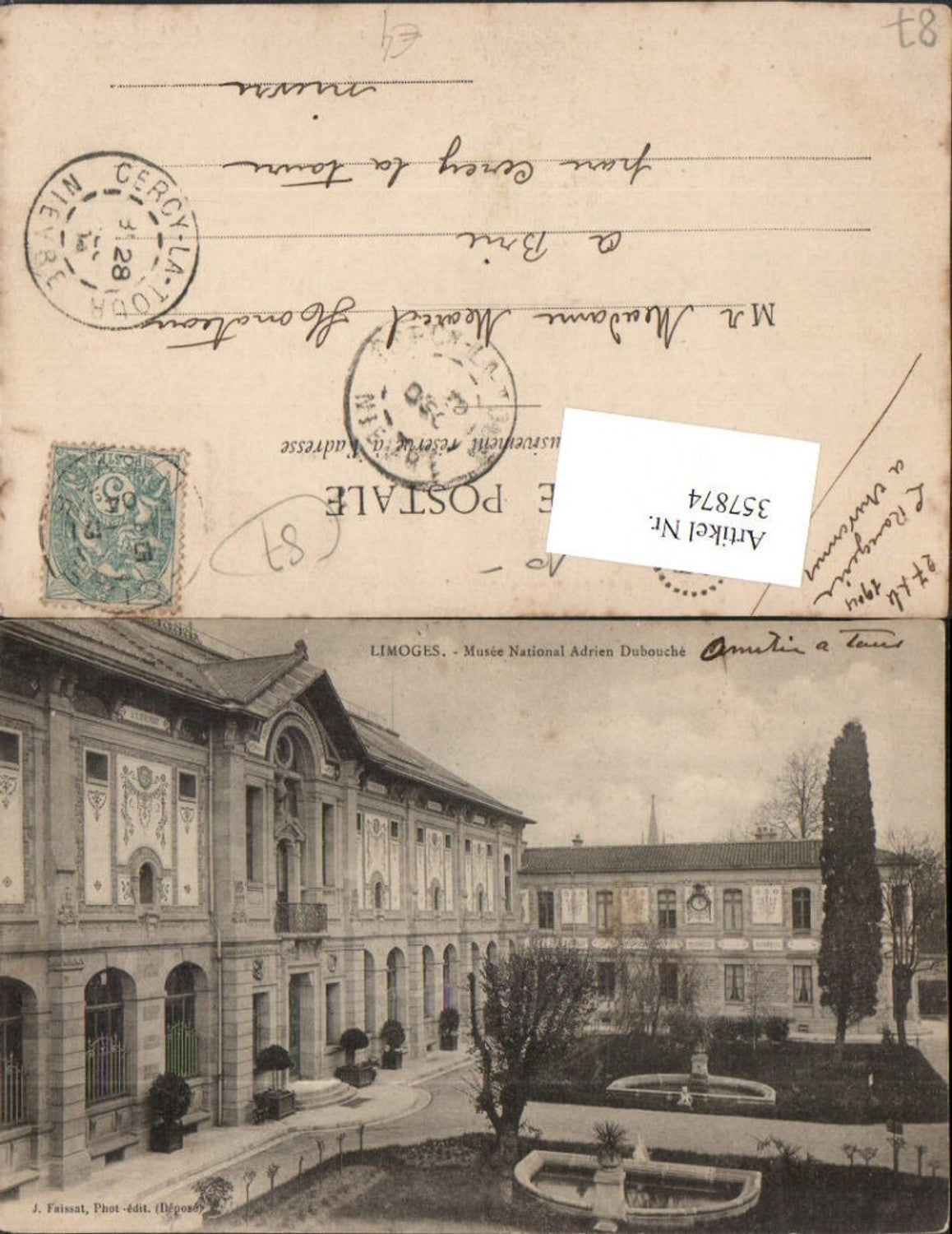 357874,Limousin Haute-Vienne Limoges Musee National Adrien Dubouche Museum