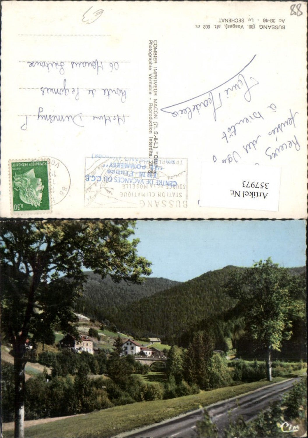 357973, Lorraine Vosges Busang Le Sechenat Bridge