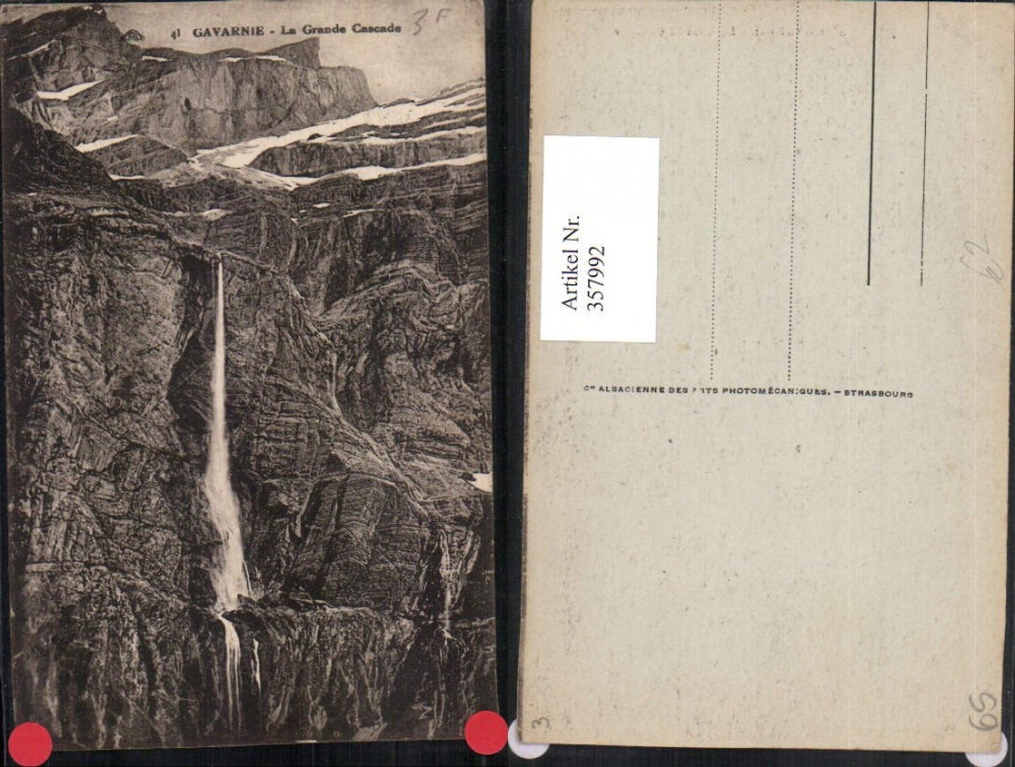 357992,Midi-Pyrenees Hautes-Pyrenees Gavarnie La Grande Cascade Wasserfall