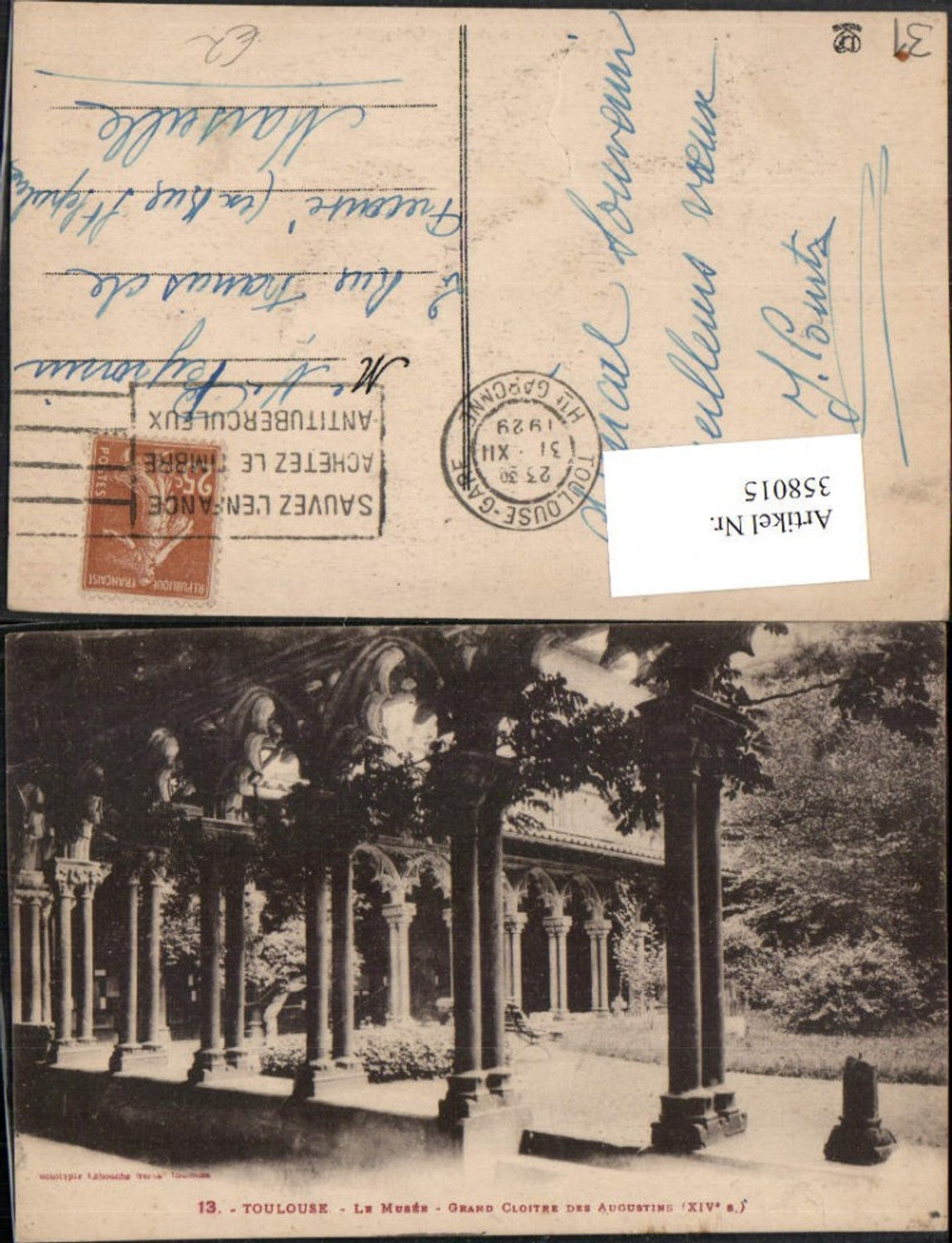 358015,Midi-Pyrenees Haute-Garonne Toulouse Le Musee Grand Cloitre des Augustins Kloster