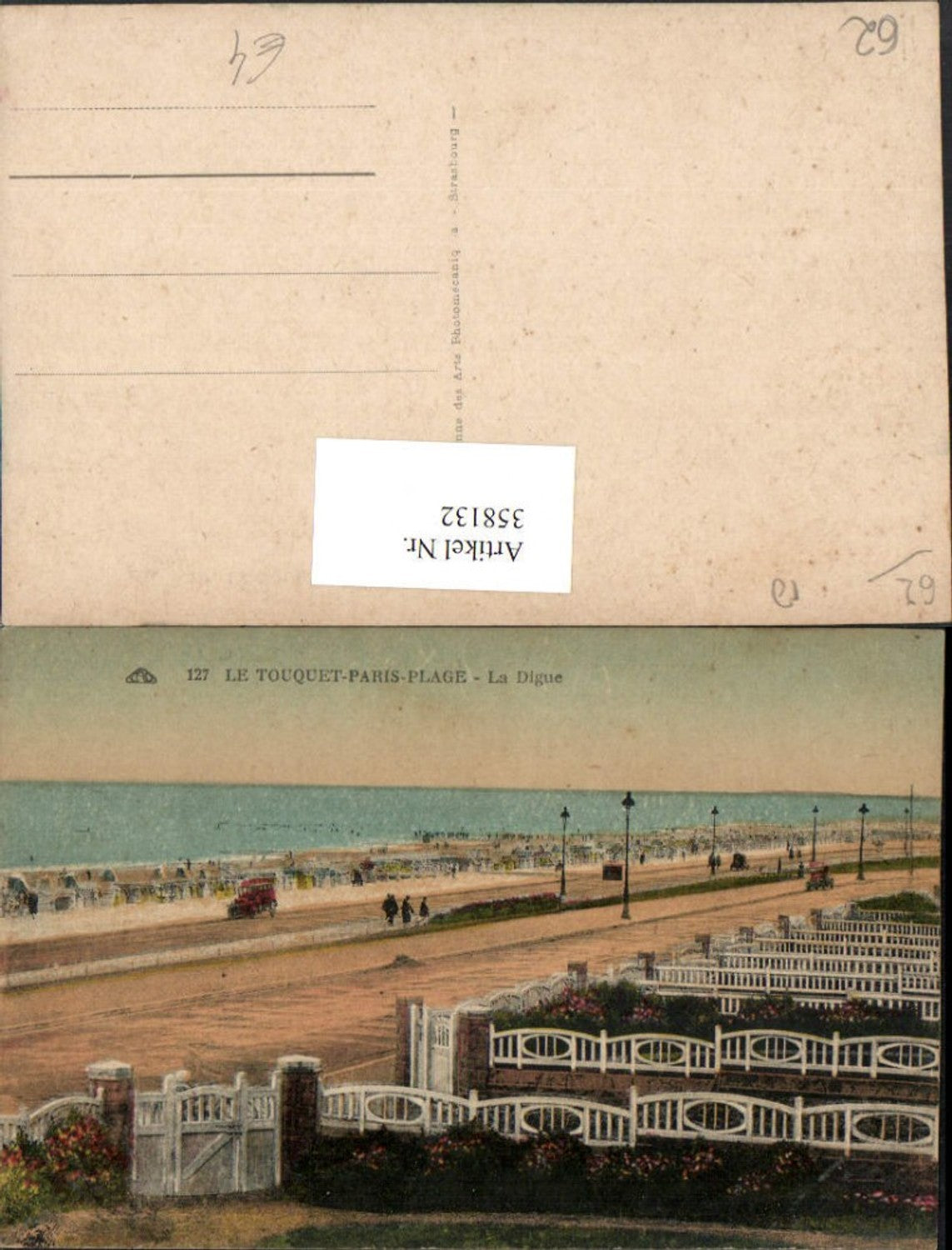 358132,Nord-Pas-de-Calais Pas-de-Calais Touquet-Paris-Plage La Digue Promenade Strand