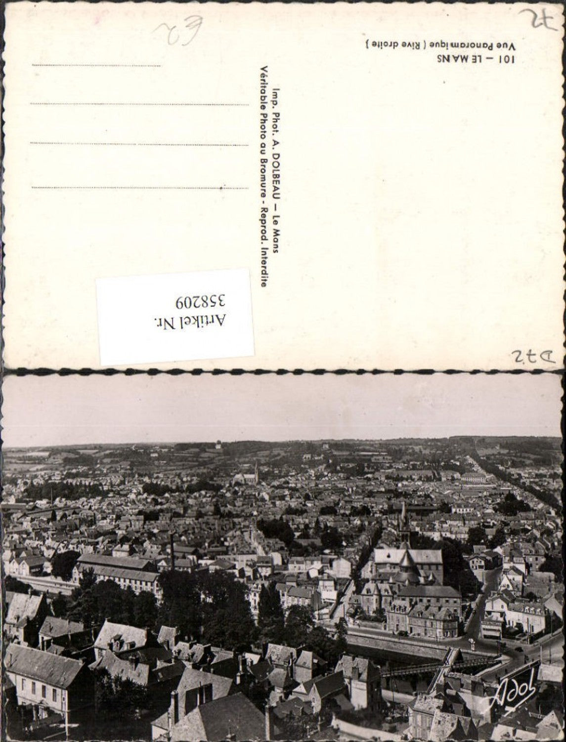 358209,Pays de la Loire Sarthe Le Mans Vue Panoramique Totale