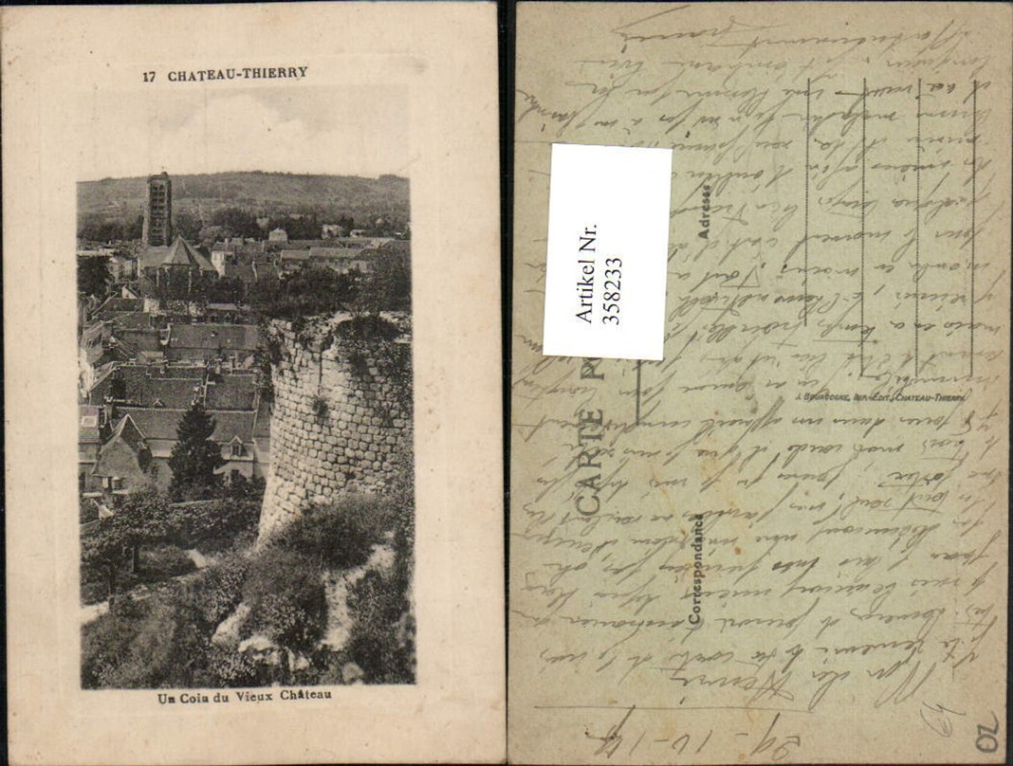 358233,Picardie Aisne Chateau-Thierry Un coin du Vieux Chateau Teilansicht