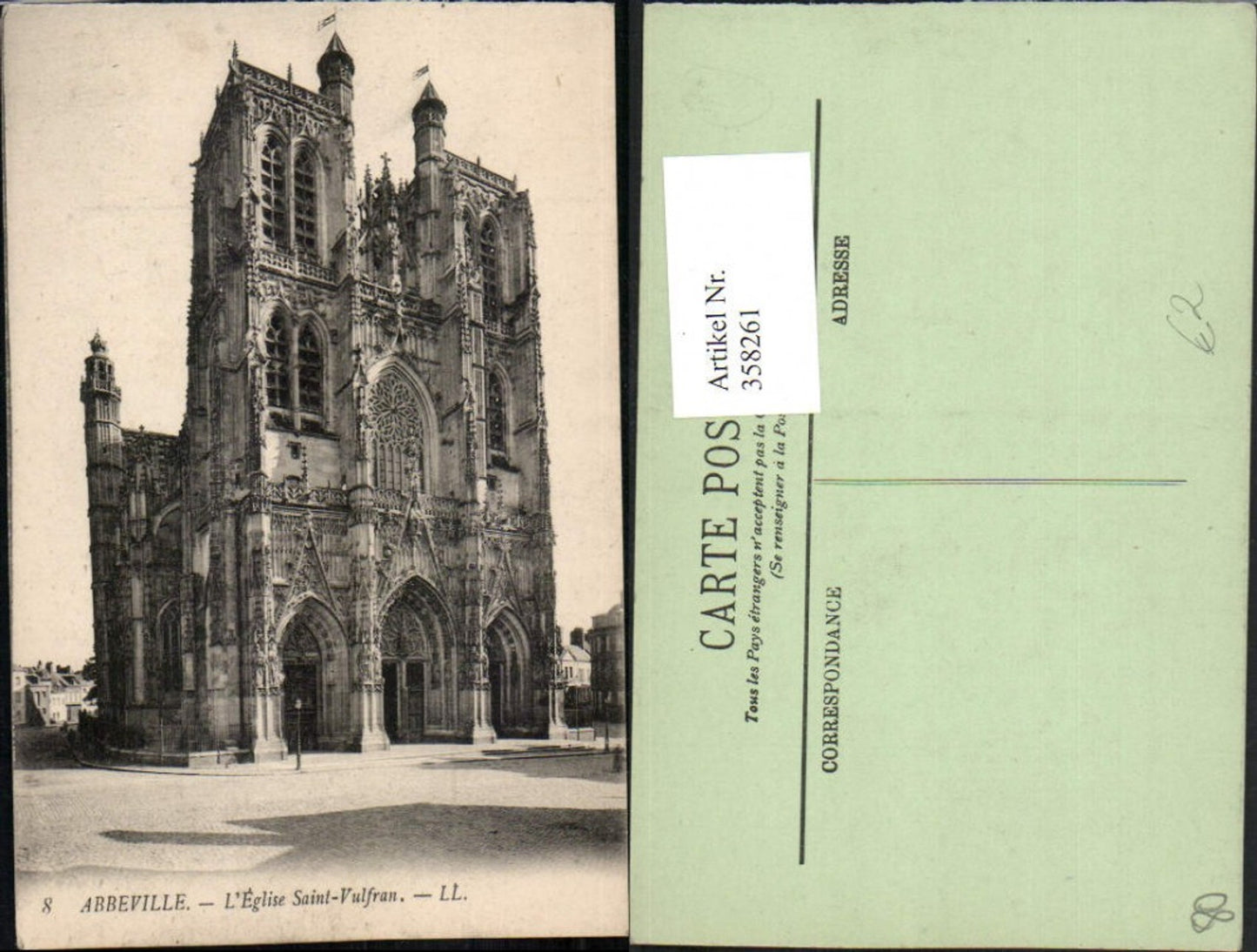 358261,Picardie Somme Abbeville L'Eglise Saint-Vulfran Kirche