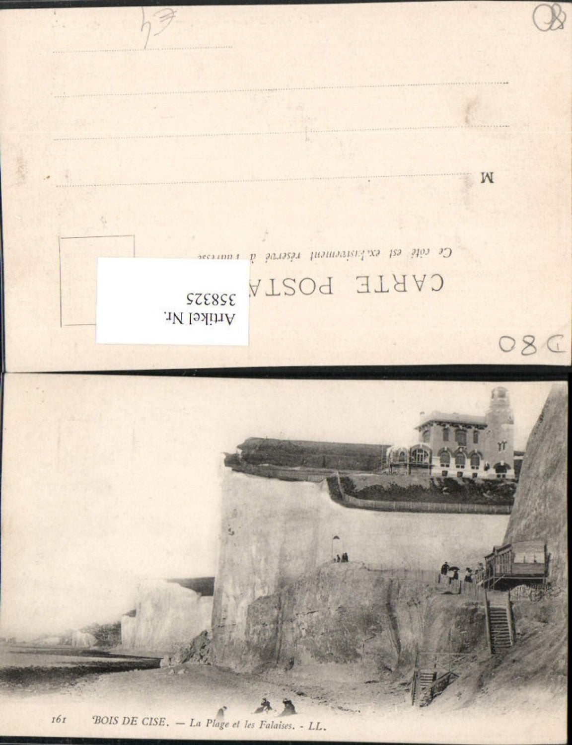 358325,Picardie Somme Bois de Cise La Plage et les Falaises Strand Steilküste
