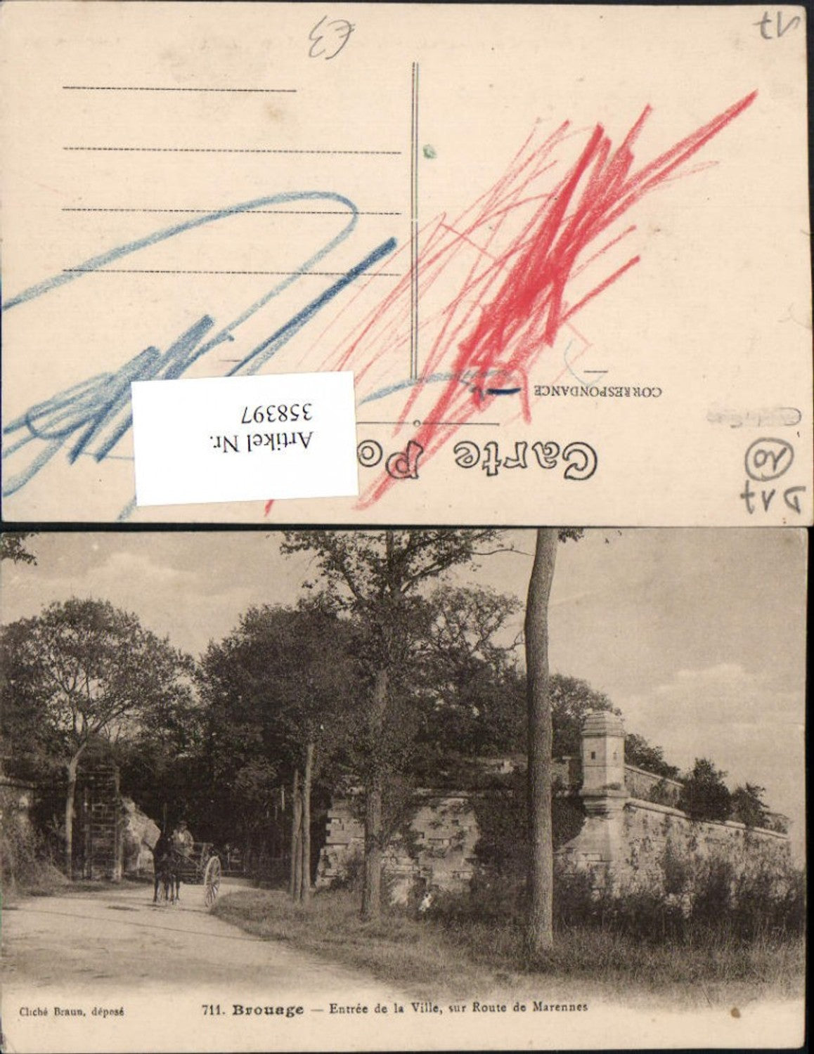 358397,Poitou-Charentes Charente-Maritime Brouage Entree de la Ville sur Route de Marennes