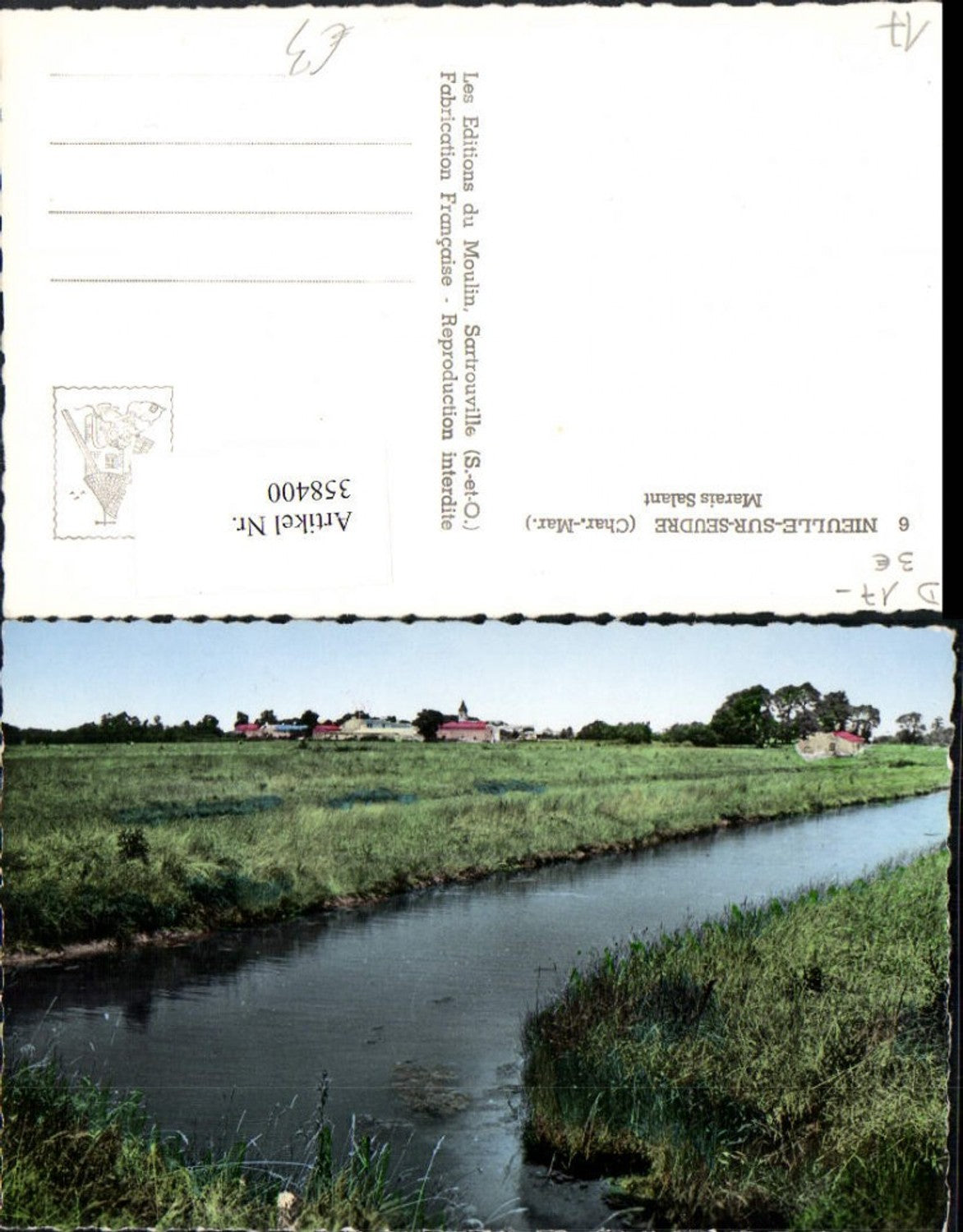 358400,Poitou-Charentes Charente-Maritime Nieulle-sur-Seudre Marais Salant Fluss