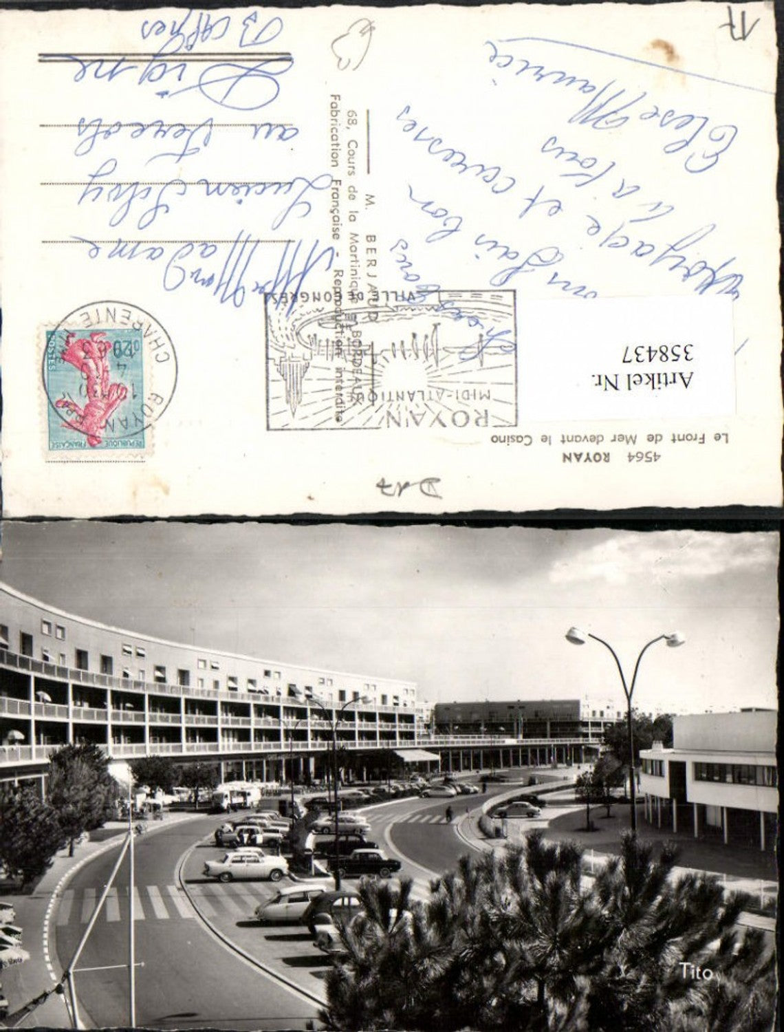358437,Poitou-Charentes Charente-Maritime Royan Le Front de Mer devant le Casino