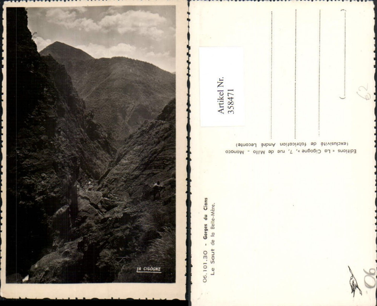 358471,Provence-Alpes-Cote-Azur Alpes-Maritimes Gorges du Cians Saut de Belle-Mere Bergkulisse