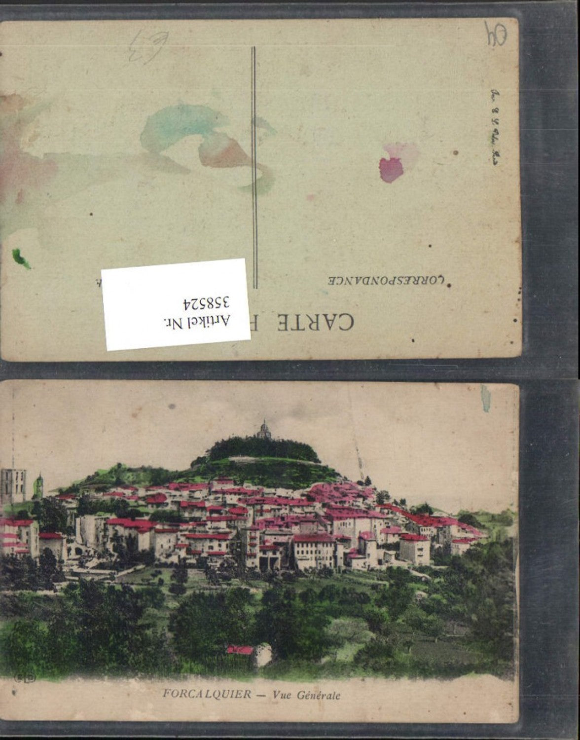 358524,Provence-Alpes-Cote-Azur Prov.  Forcalquier Vue Generale Totale