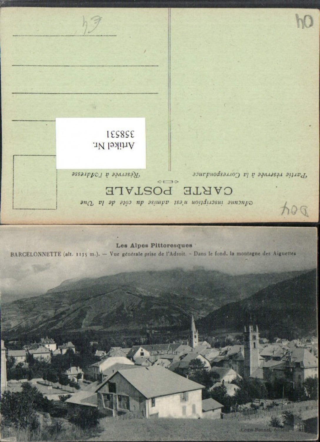 358531,Provence-Alpes-Cote-Azur Prov.  Barcelonnette Vue generale Totale