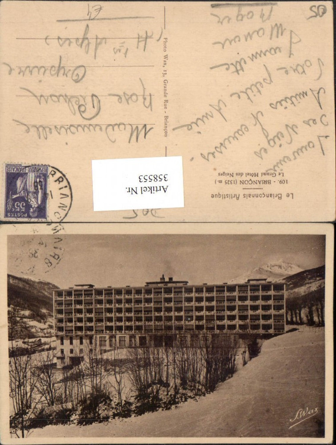 358553,Provence-Alpes-Cote-Azur Hautes-Alpes Briancon Grand Hotel des Neiges