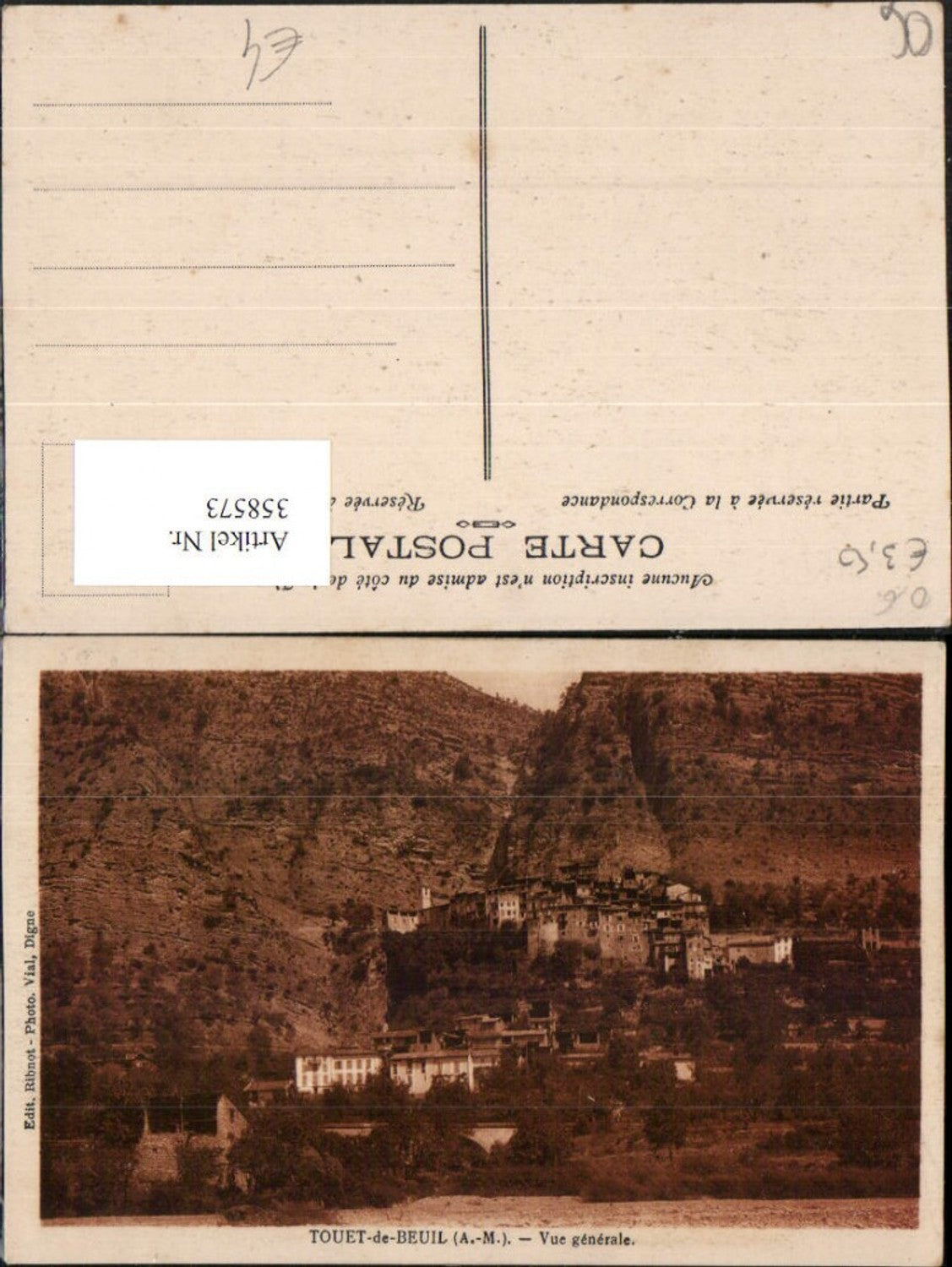 358573,Provence-Alpes-Cote-Azur Alpes-Maritimes Touet-de-Beuil Vue generale Totale