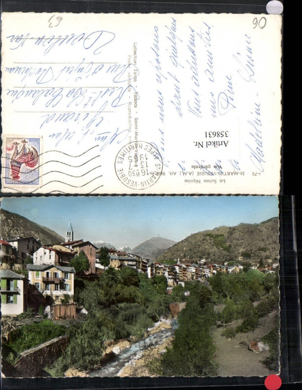 358631,Provence-Alpes-Cote-Azur Alpes-Maritimes St-Martin-Vesubie Vue generale Totale