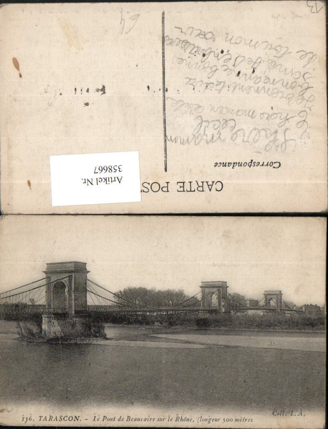 358667,Provence-Alpes-Cote-Azur Bouches-de-Rhone Tarascon Pont de Beaucaire Brücke