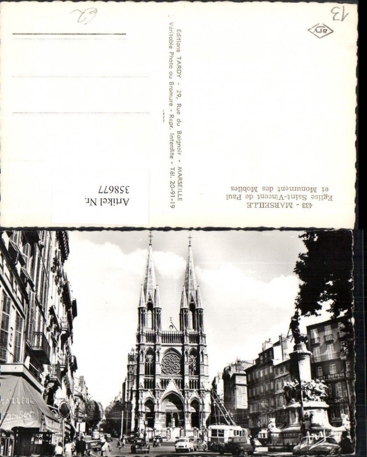 358677,Provence-Alpes-Cote-Azur Bouches-de-Rhone Marseille Eglise Saint-Vincent Kirche