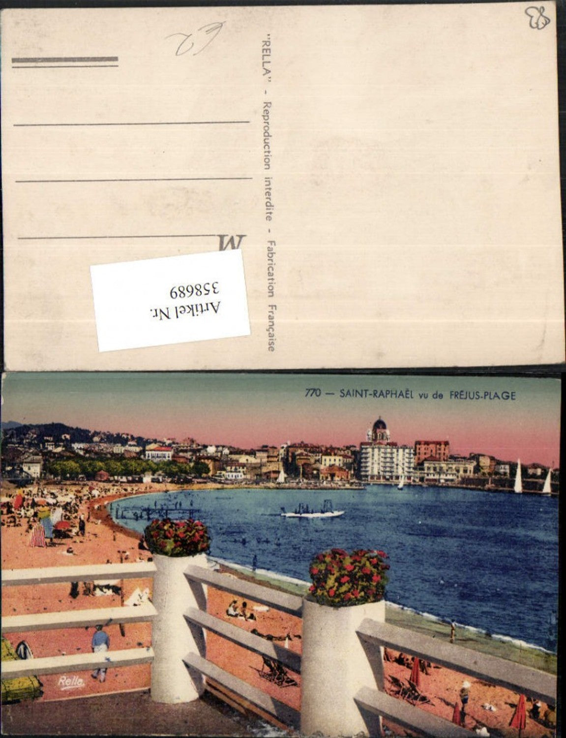 358689,Provence-Alpes-Cote-Azur Var Saint-Raphael vu de Frejus-Plage Strand