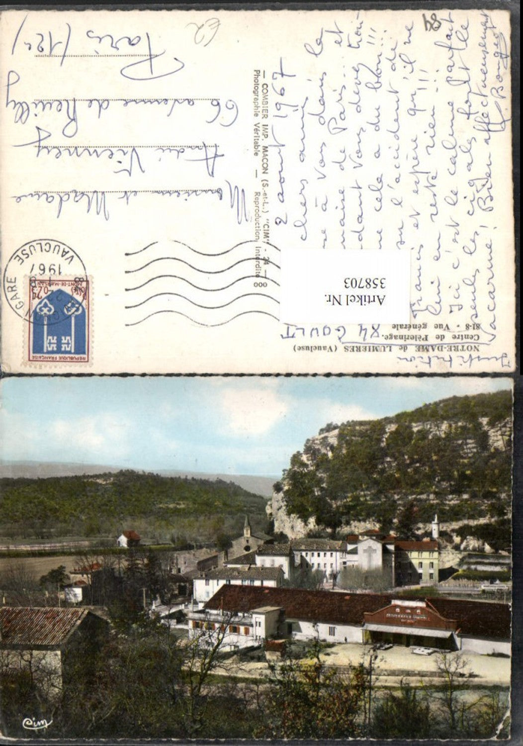 358703,Provence-Alpes-Cote-Azur Vaucluse Notre-Dame de Lumieres Vue generale