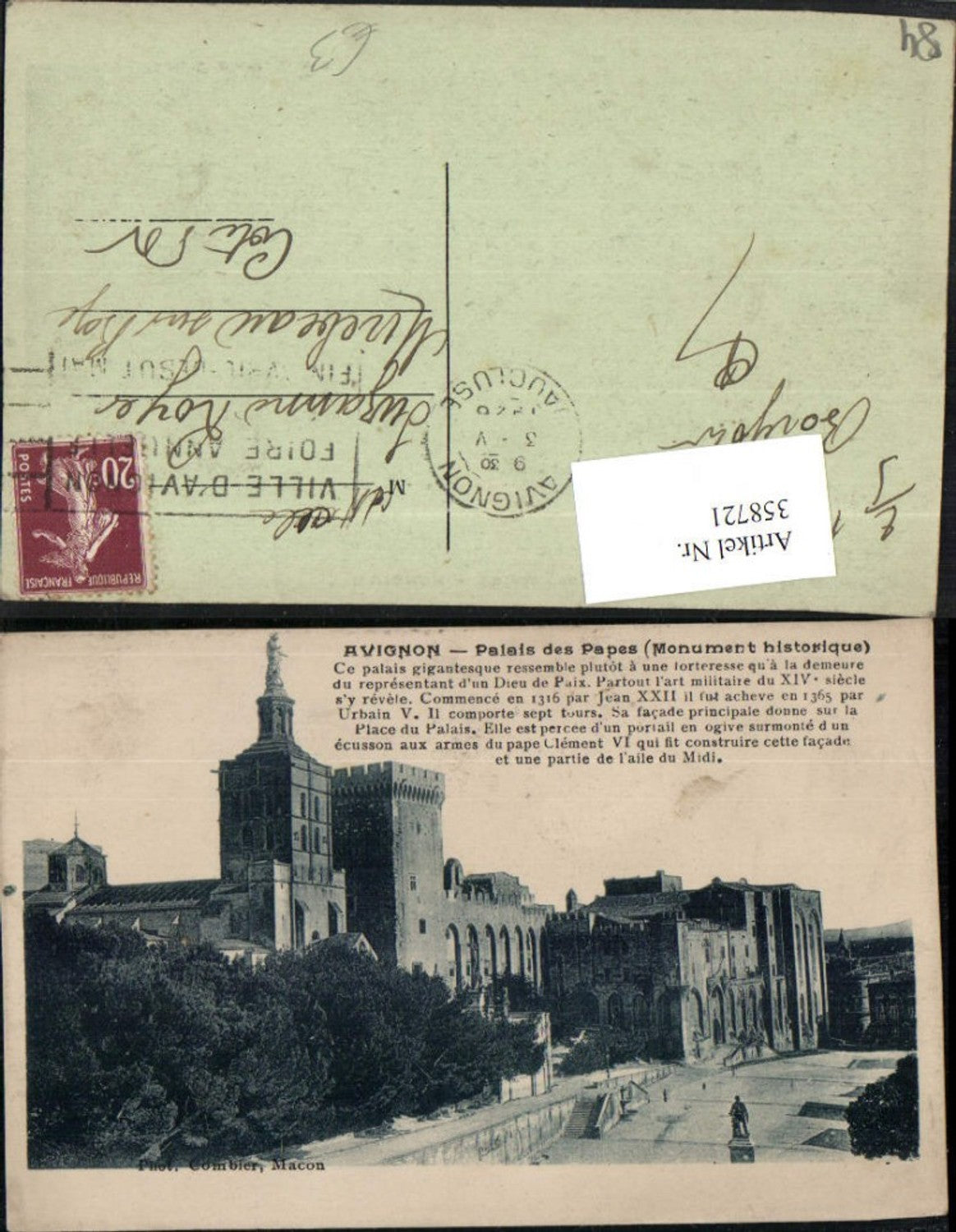 358721,Provence-Alpes-Cote-Azur Vaucluse Avignon Palais des Papes
