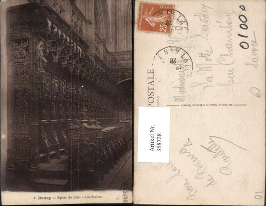 358728,Rhone-Alpes Ain Bourg Eglise de Brou Les Stalles Kirche Chorgestühl