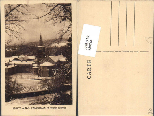 358748,Rhone-Alpes Drome Abbaye de Notre-Dame d'Aiguebelle par Grignan Kirche