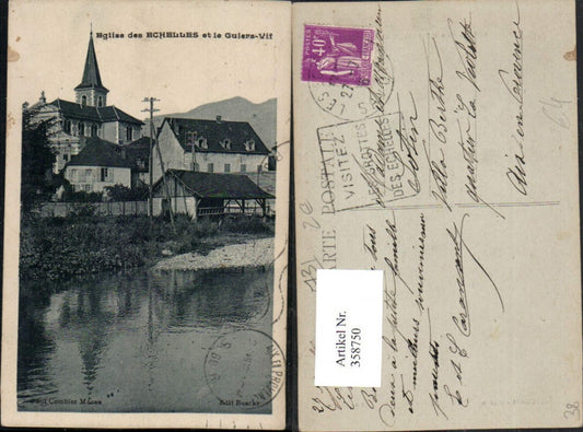 358750,Rhone-Alpes Isere Eglise des Echelles et le Guiers-Vif Kirche