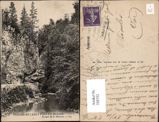 358752,Rhone-Alpes Isere Villard de Lans a Pont-en-Royans Gorges de la Bourne