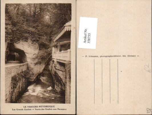 358755,Rhone-Alpes Isere Les Grands Goulets Sortie des Goulets aux Baraques