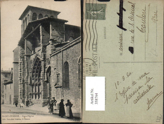 358764,Rhone-Alpes Loire Saint-Etienne Grand Eglise Kirche