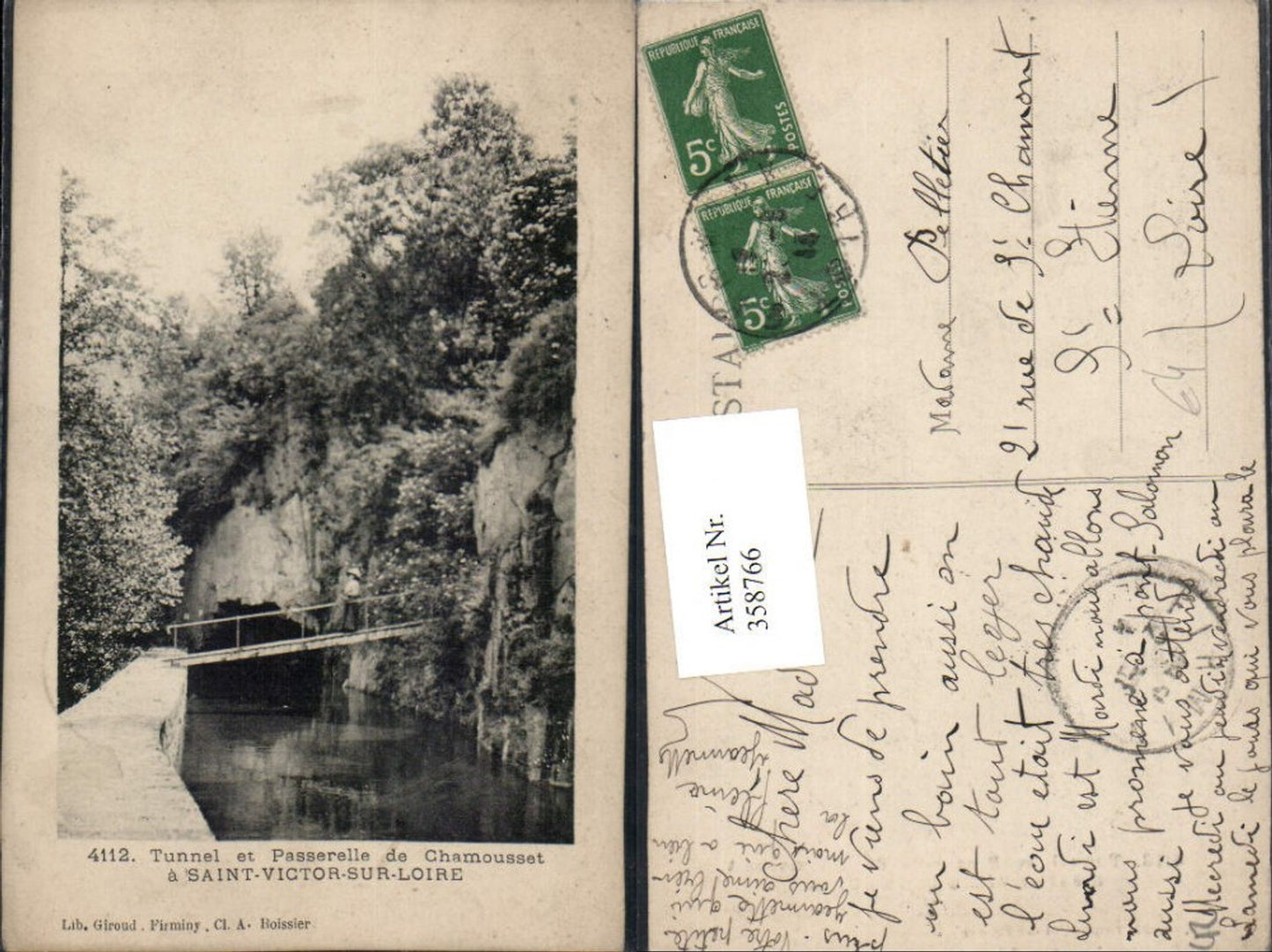 358766,Rhone-Alpes Loire Tunnel et Passerelle de Chamousset a Saint-Victor-sur-Loire