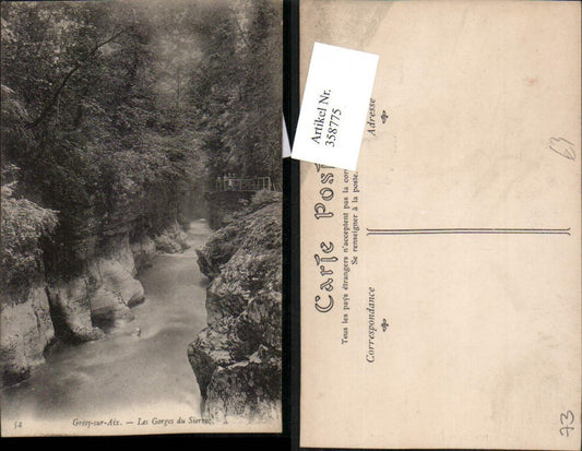 358775,Rhone-Alpes Savoie Gresy-sur-Aix Les Gorges du Sierroz Schlucht