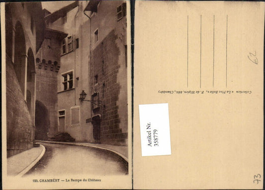 358779,Rhone-Alpes Savoie Chambery La Rampe du Chateau Schloss Straße