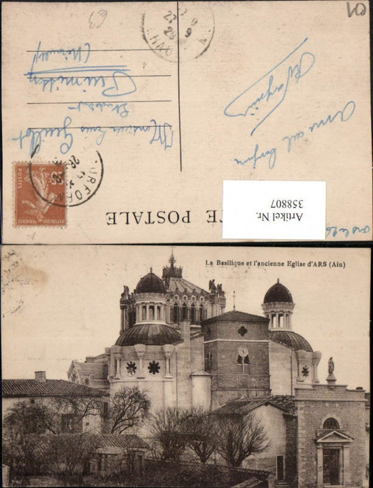 358807,Rhone-Alpes Ain La Basilique et l'ancienne Eglise d'Ars Kirche