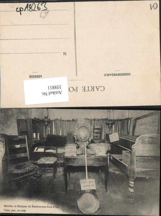 358811,Rhone-Alpes Ain Mobilier et Reliques du Bienheureux Cure d'Ars Möbel