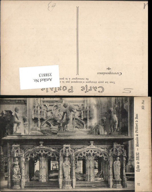 358813,Rhone-Alpes Ain Bourg Eglise de Brou Mausolee de Philibert le Beau Mausoleum