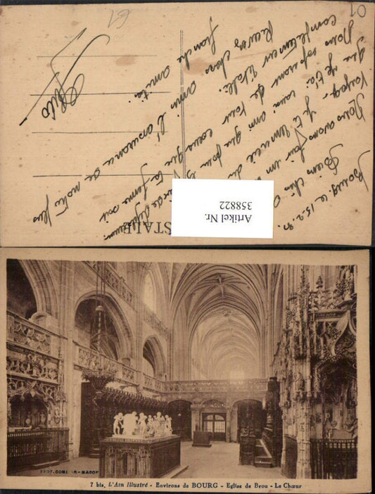 358822,Rhone-Alpes Ain Bourg Eglise de Brou Le Choeur Kirche Chorgestühl