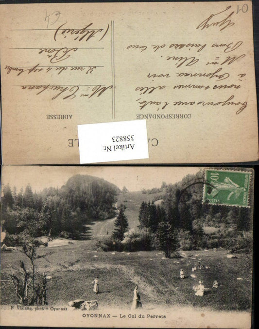 358823,Rhone-Alpes Ain Oyonnax Le Col du Perrets Landschaft