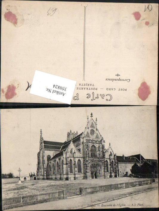 358824,Rhone-Alpes Ain Bourg Brou Eglise Kirche