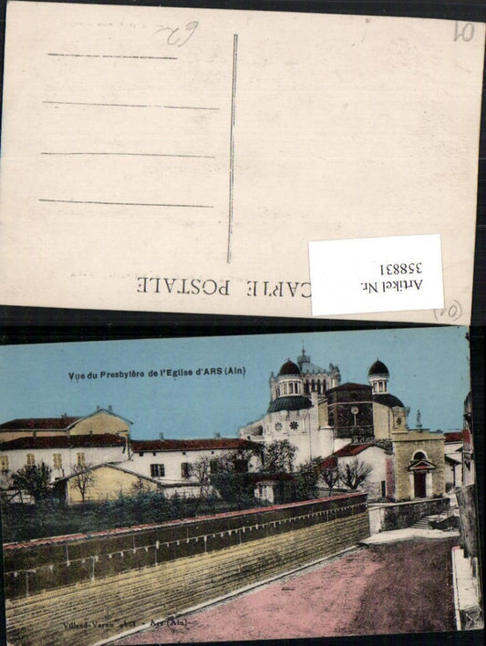 358831,Rhone-Alpes Ain Vue du Presbytere de l'Eglise d'Ars Kirche