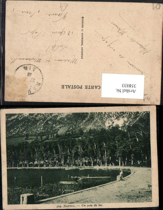 358833,Rhone-Alpes Ain Nantua Un coin du Lac See Partie