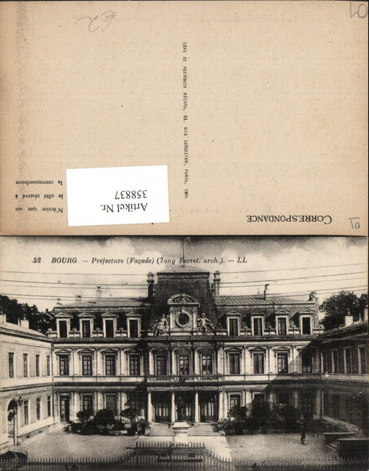 358837,Rhone-Alpes Ain Bourg Prefecture Gebäude