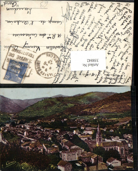 358842,Rhone-Alpes Ardeche Vals-les-Bains Vue generale Totale