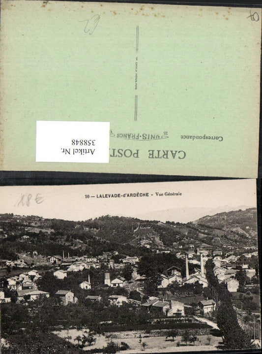 358848,Rhone-Alpes Ardeche Lalevade-d'Ardeche Vue Generale Totale