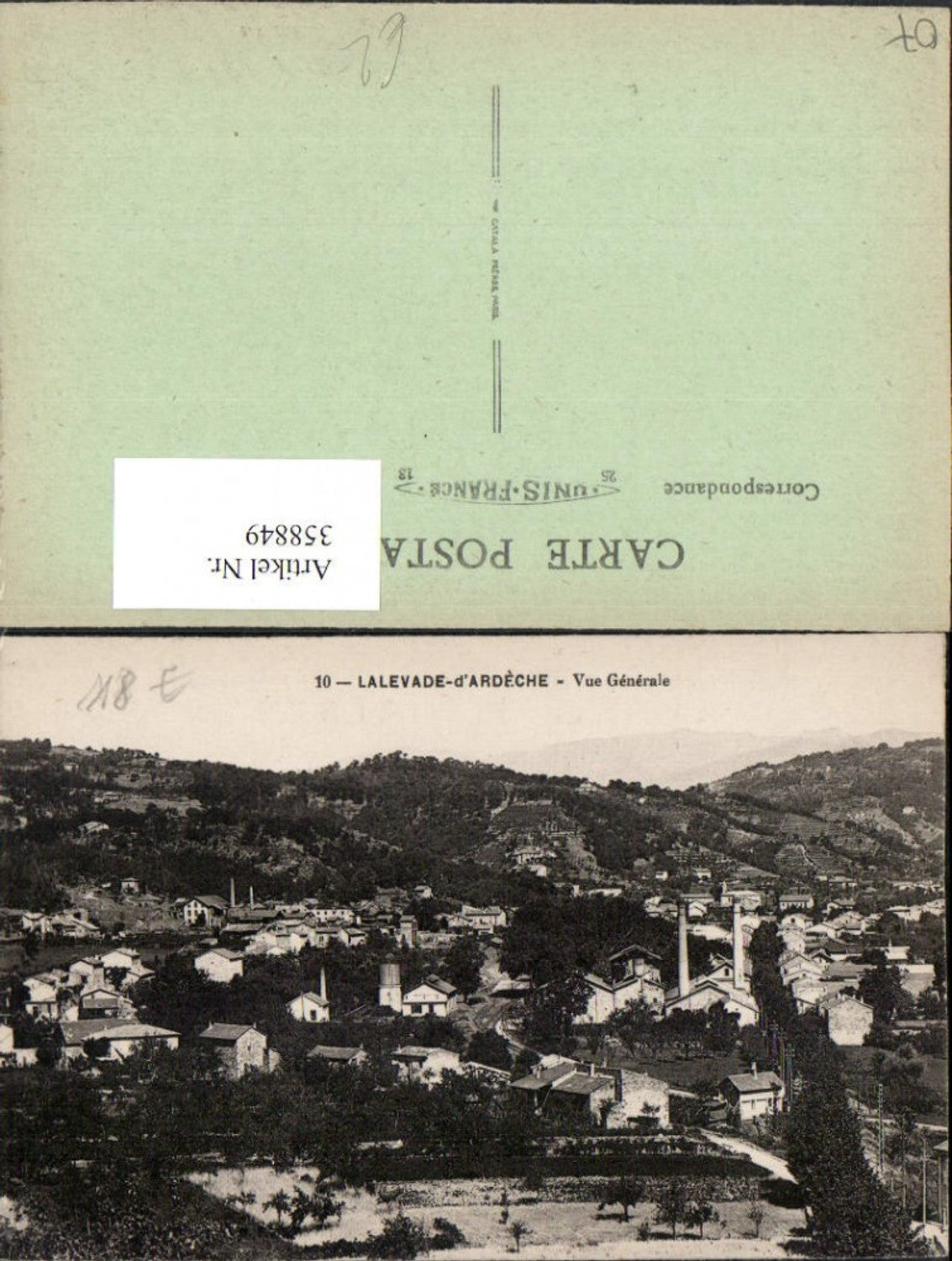 358849,Rhone-Alpes Ardeche Lalevade-d'Ardeche Vue Generale Totale