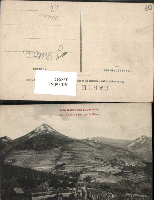 358857,Rhone-Alpes Ardeche Cevennes Le Suc de Sara pres le Mezenec Bergkulisse