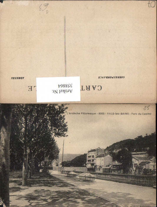 358864,Rhone-Alpes Ardeche Vals-les-Bains Parc du Casino