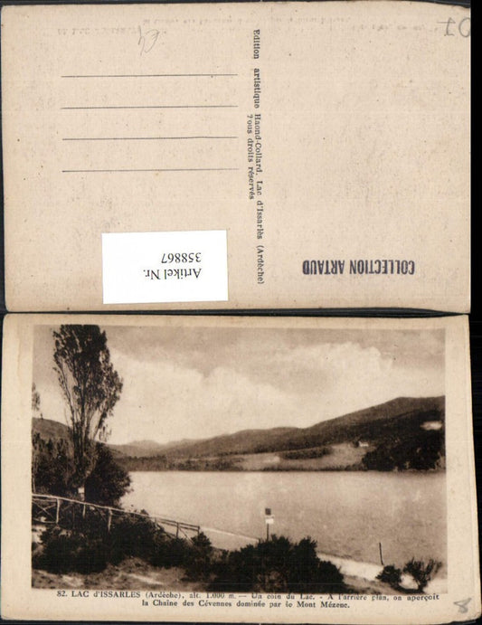 358867,Rhone-Alpes Ardeche Lac d'Issarles Un coin du Lac See