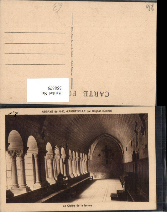 358879,Rhone-Alpes Drome Abbaye de Notre-Dame Aiguebelle par Grignan Cloitre Kloster Arkaden