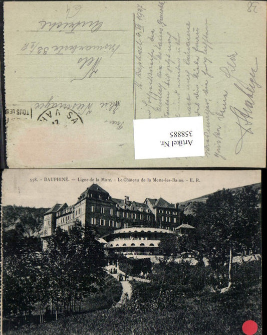 358885,Rhone-Alpes Isere Dauphine Ligne de la Mure Le Chateau de la Motte-les-Bains Schloss