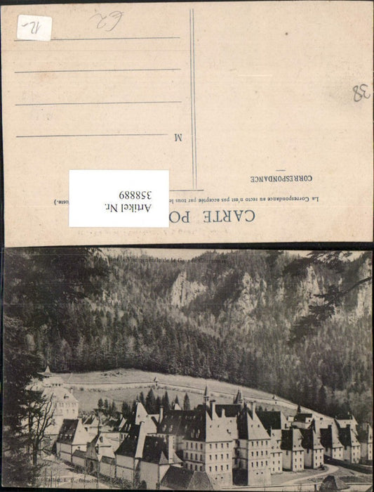 358889,Rhone-Alpes Isere Dauphine vue generale de la Grande Chartreuse Kartause